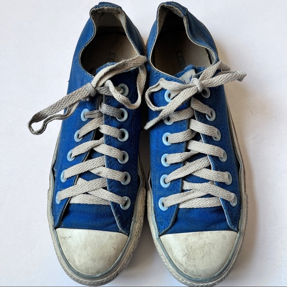 Converse Royal Blue Low Top All Star Chuck Taylor Size 7 - Picture 2 of 13